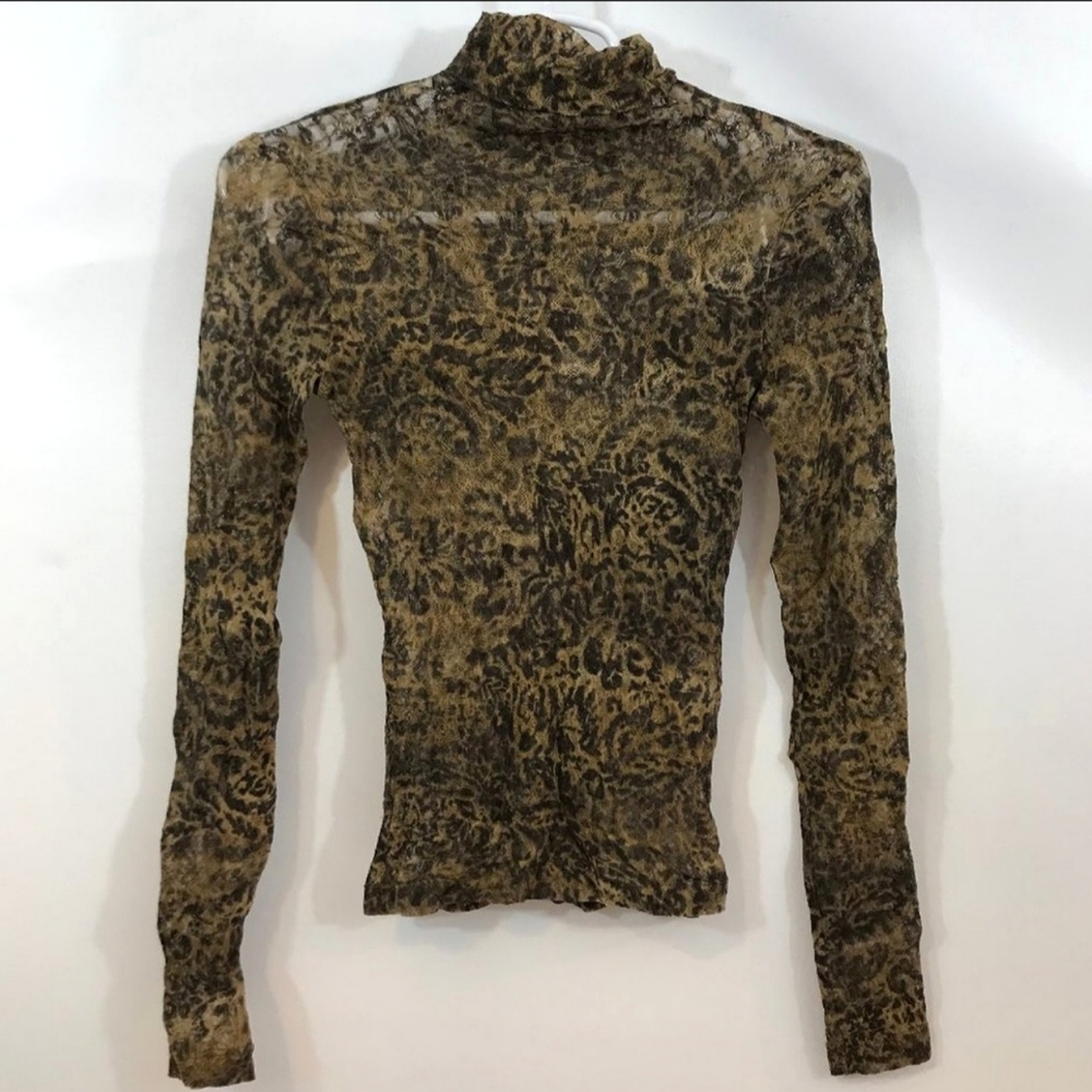 90s Vintage Plein Sud Jeans Mesh Turtleneck